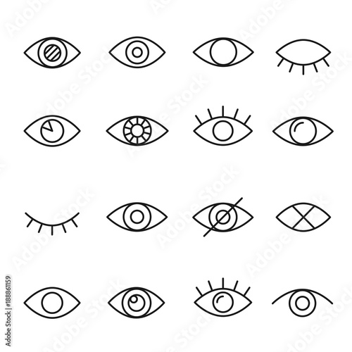 Eye line icon