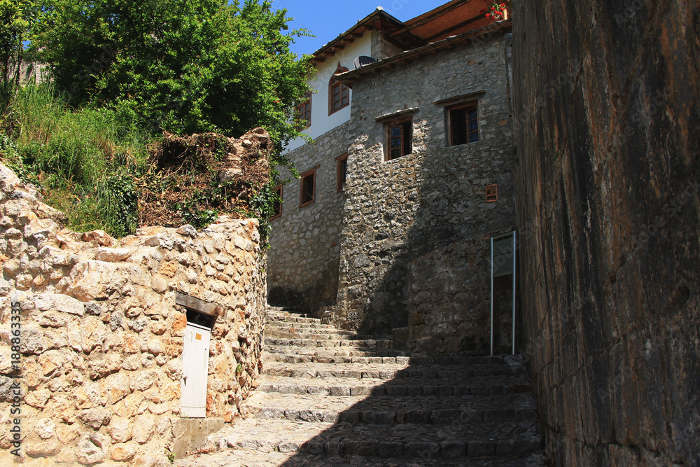 Old town Pocitelj near Mostar in Bosnia and Herzegovina