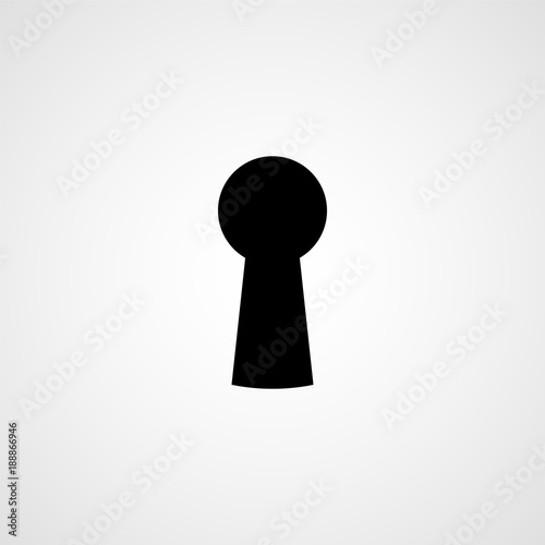 Keyhole icon. Vector