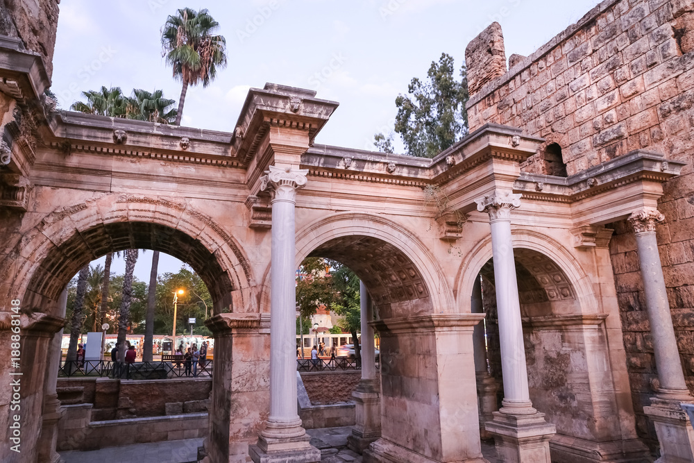 Obraz premium Hadrians Gate in Antalya, Turkey