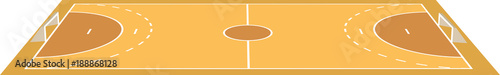 Handball field. vector illustration