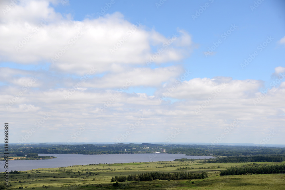 Obraz premium Blick vom Mont Saint-Michel de Brasparts, Bretagne