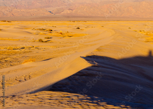 Dawn on Mesquite Dunes in Death Valley