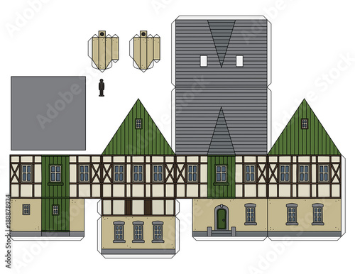 The old half timbered house