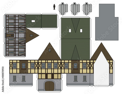 The old half timbered house