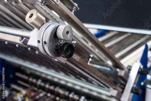 Tableau sur toile Folding Machine Measurement Adjustment Wheel Industrial Appliance Paper Post Pre