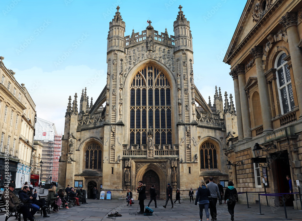 Fototapeta premium Bath Abbey on Sunny Day