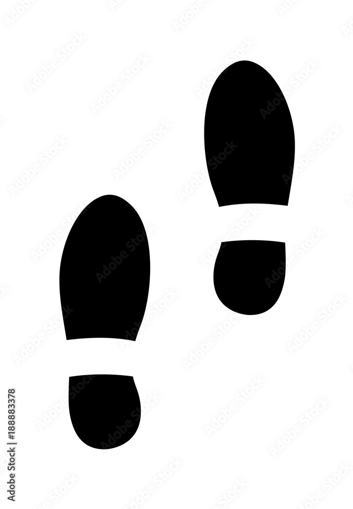 footstep symbol footstep symbol
