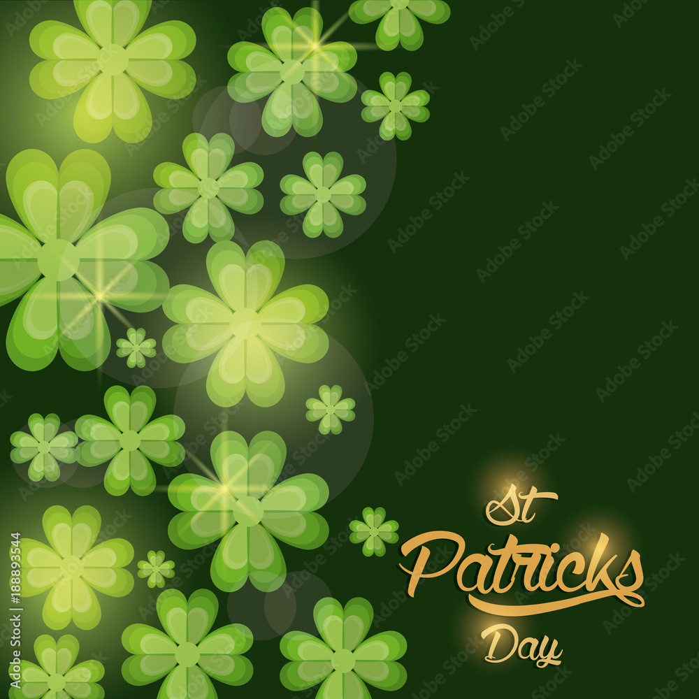 Saint patrick days card icon vector illustration graphic design