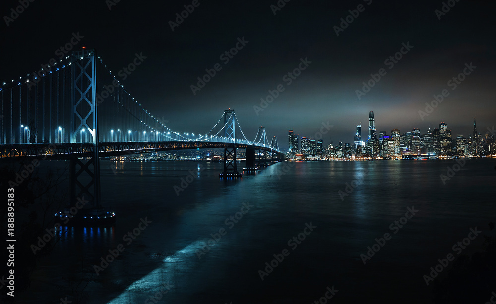 Bay Bridge and San Francisco (Panorama)