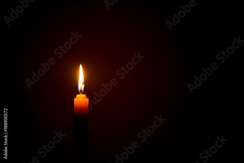 candle light in romantic feel.