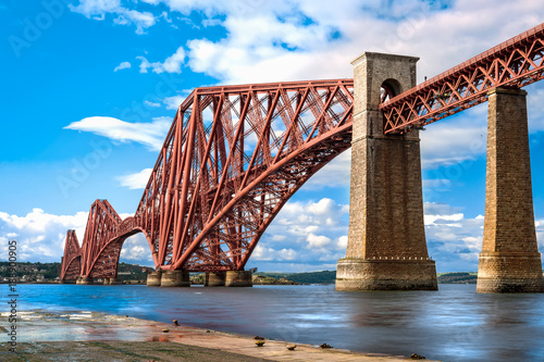 Obraz na płótnie Forth Railway Bridge in Edinburgh w salonie