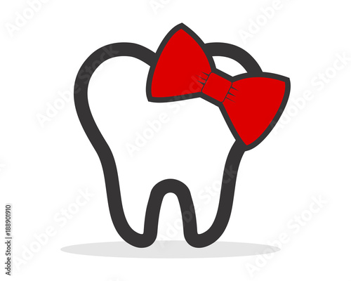 ribbon tooth teeth dent dental dentist image icon