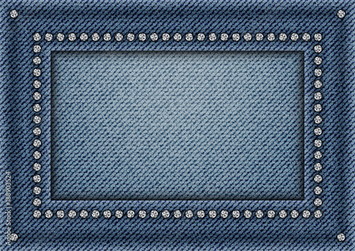 Jeans frame with sequins