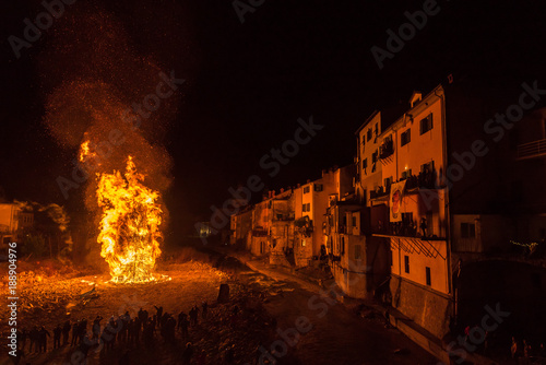 bonfire in Pontremoli photo