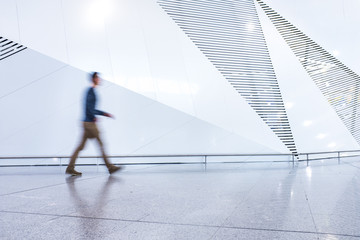 passenger in the walking at the airport