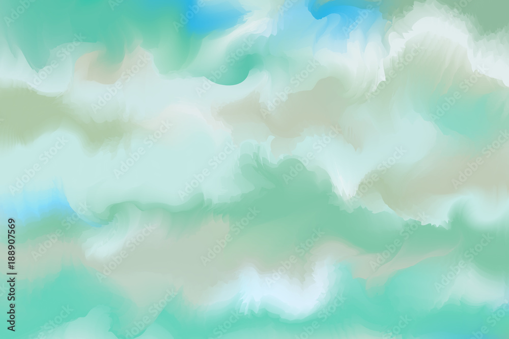Fototapeta premium Abstract colorful watercolor for background. Digital art painting