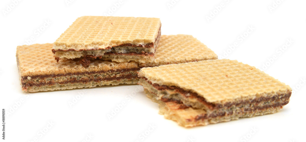 wafer sticks on white background wafer sticks on white background