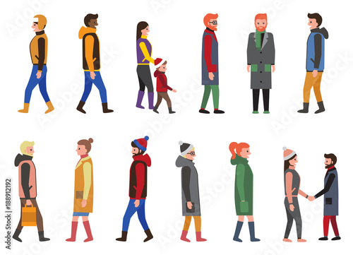 People Collection of Icons Vector Illustration