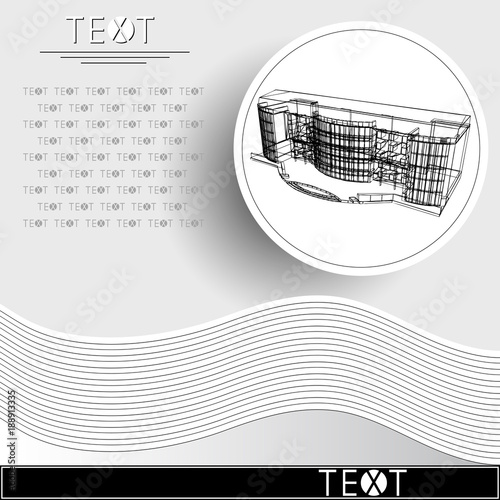 Graphic illustration with decorative architecture 19_3