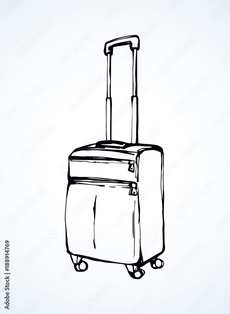 Suitcase. Vector drawing