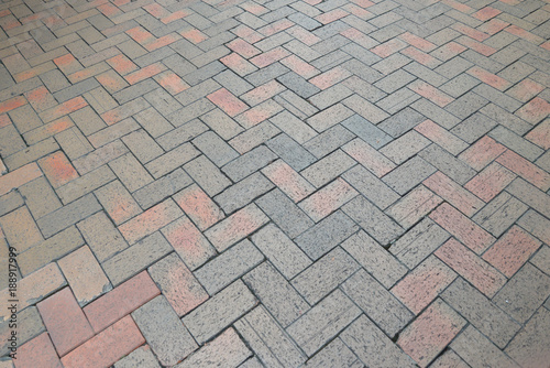 Brick paving on the floor