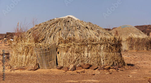 A traditional Nomads hut in the desert