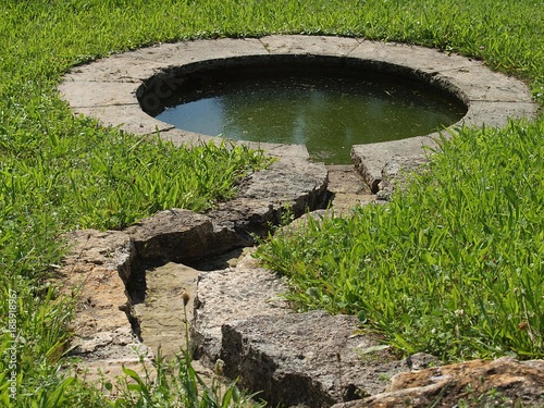 Kleiner Brunnen im Hoehenpark Killesberg in Stuttgart photo