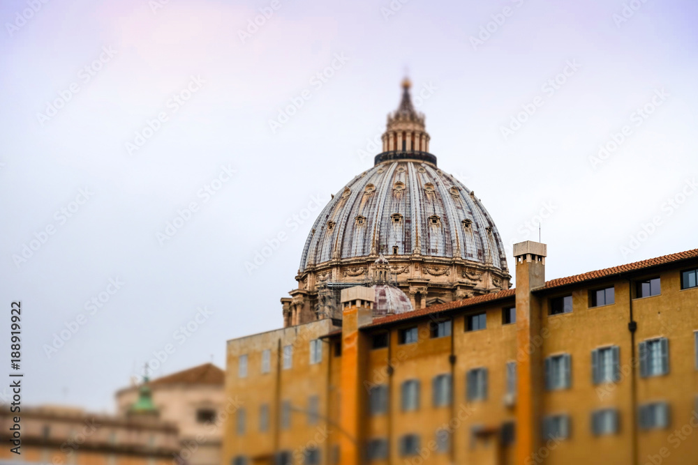 View of the dome of Saint Peter's Basilica