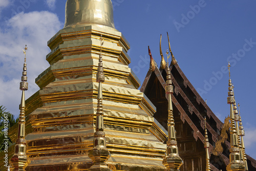 Wat Phan Tao, a historic temple in Chiang Mai, Thailand photo