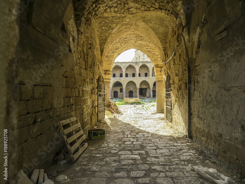 Acre or Akko, Israel - Khan al-Umdan in the old city of Acre