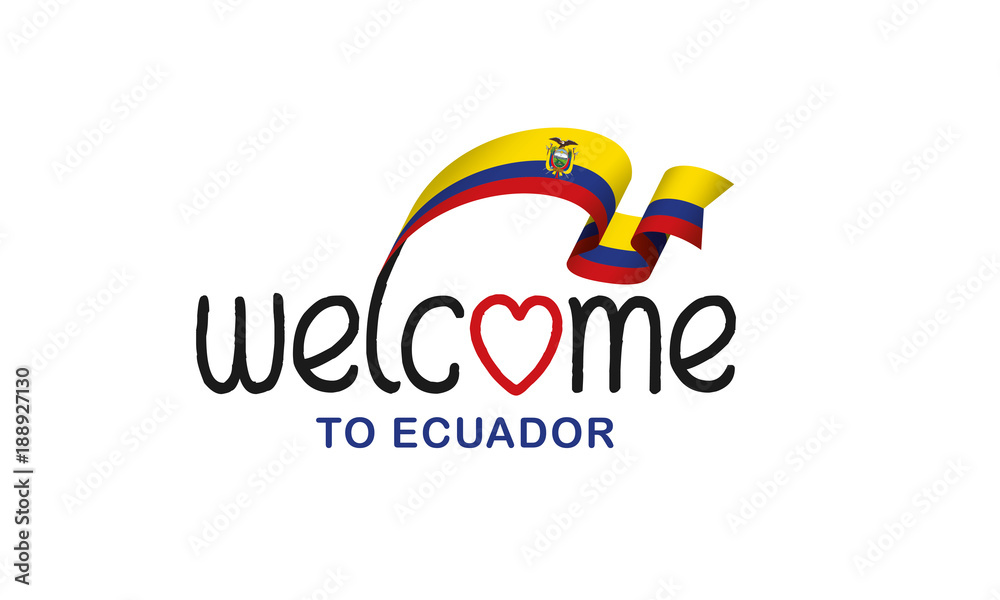 Ecuador flag background