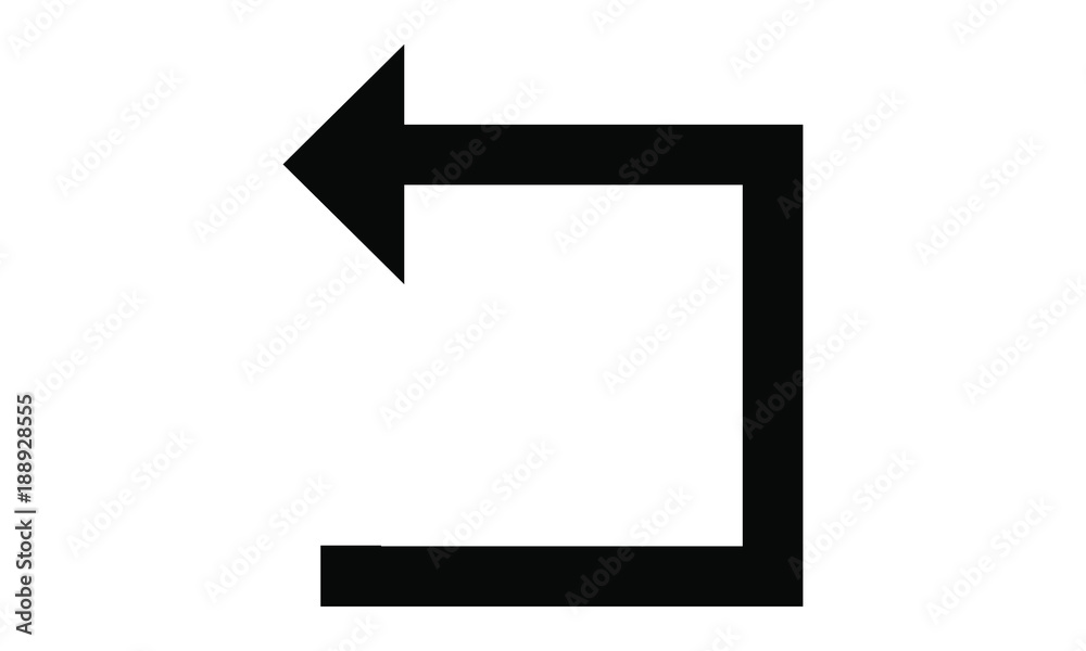 Vector - button - back - backwards - black Vector - button - back - backwards - black