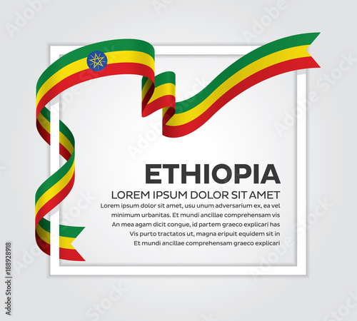 Ethiopia flag background