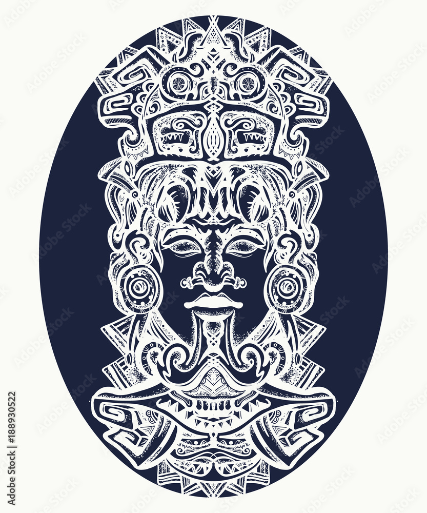 Mayan Tattoo Stock Vector Illustration and Royalty Free Mayan Tattoo Clipart