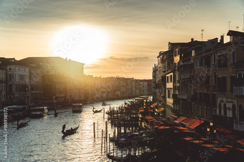 Iconic sunset in venice reflecting in the canal © Gregor