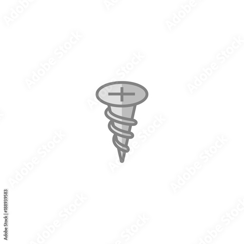 screw flat vector icon