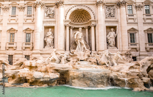 The amazing Trevi fountain in Rome