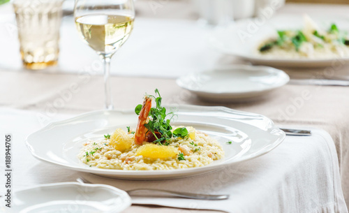 risotto with shrimps