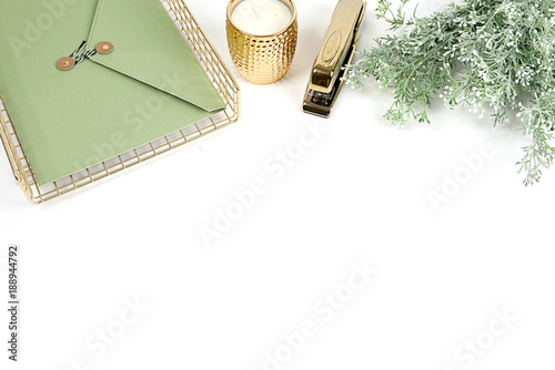 Fotografia Styled desktop, flay lay workspace
