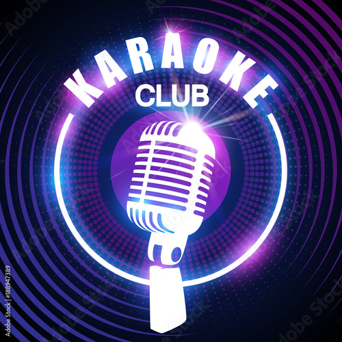 Karaoke club banner template