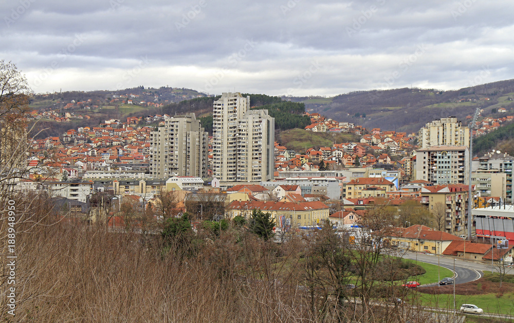 city Uzice on the south of Serbia