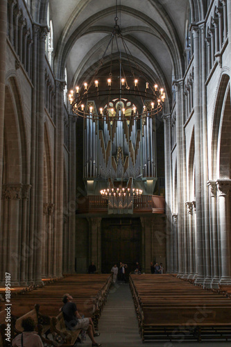 GENEVA  SWITZERLAND - SEPTEMBER 14 - church organ of cathedral of St. Peter in Geneva  Switzerland. SEPTEMBER 2012.