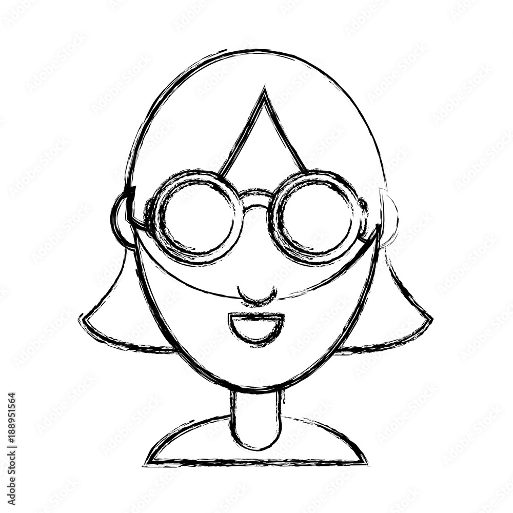 woman face  vector illustration