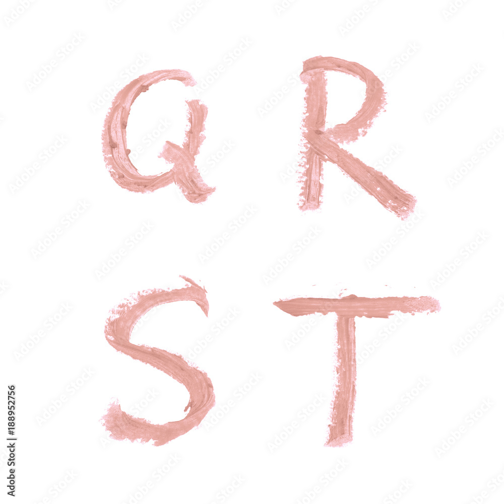 Set of letters isolated Set of letters isolated