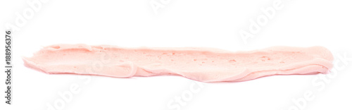 Line of frosting cream isolated