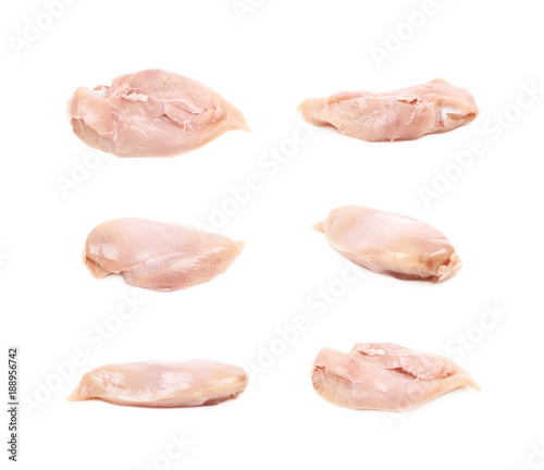 Raw chicken breast piece of meat