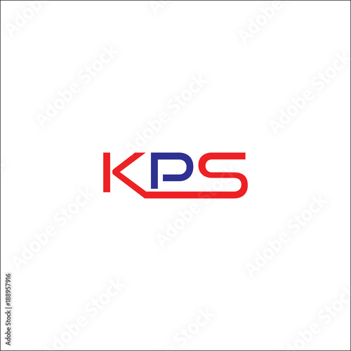 KPS letter logo, logo template design, company logo design photo