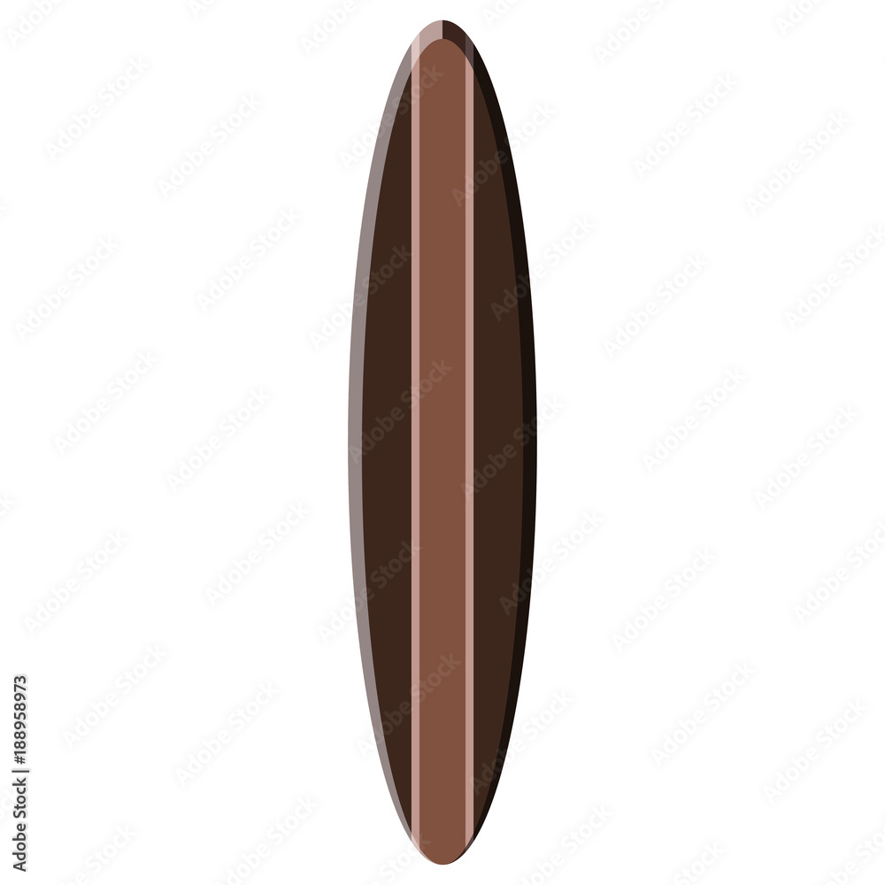 Isolated surfboard illustration Isolated surfboard illustration