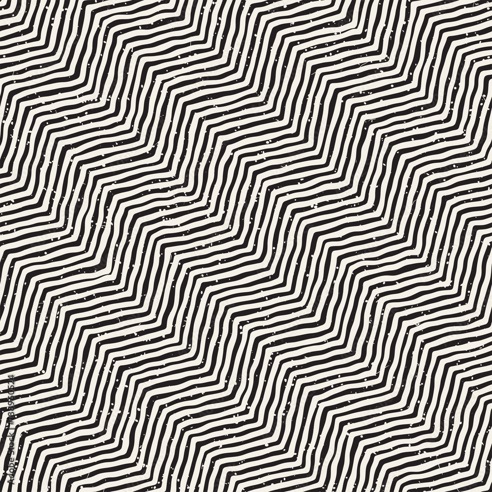 Hand drawn style seamless pattern. Abstract geometric tiling background in black and white. Vector doodle line lattice Hand drawn style seamless pattern. Abstract geometric tiling background in black and white. Vector doodle line lattice